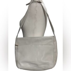 Stone & Co. Cream Leather Shoulder Bag